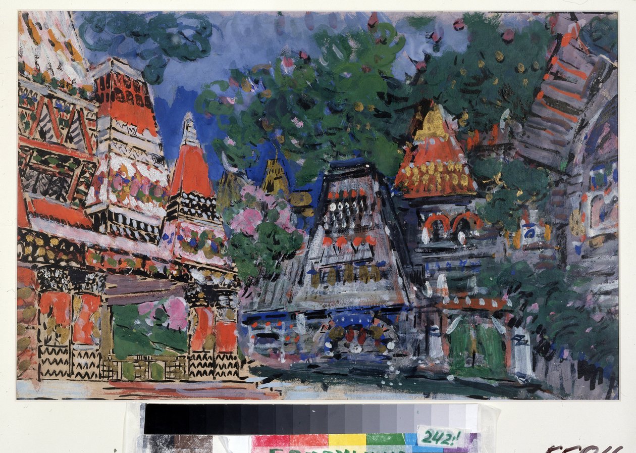 Stage Design for the Opera The Golden Cockerel by N. Rimsky-Korsakov by Konstantin Alekseevich Korovin