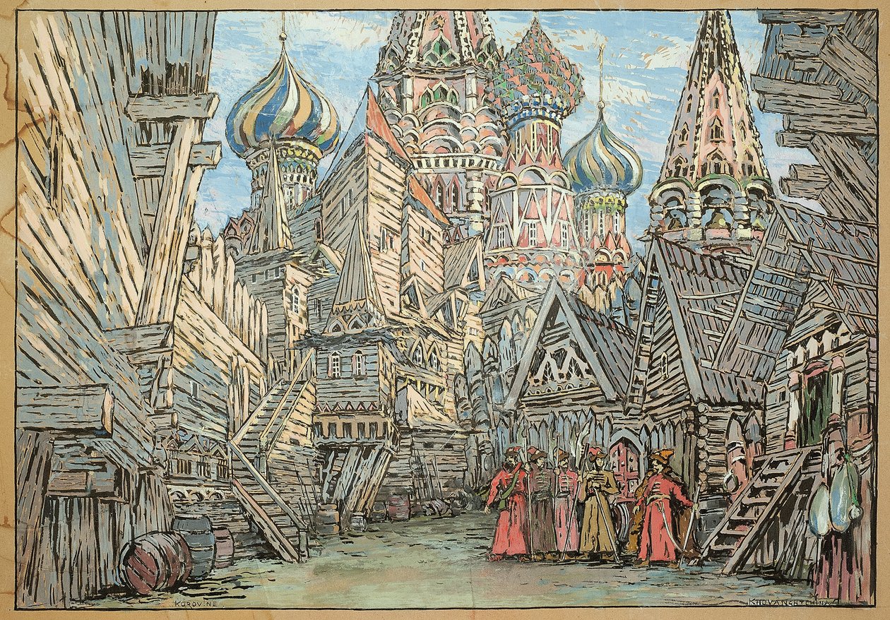 Set design for Act I of the opera 
