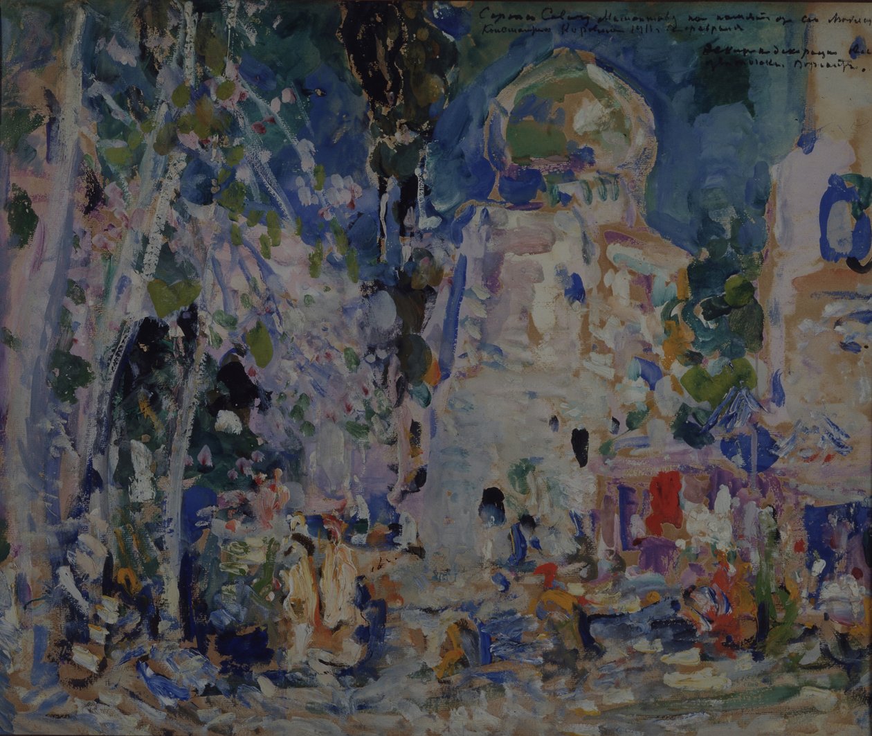Stage Design for the Ballet The Scarlet Pimpernel by F. Hartman, 1911 by Konstantin Alekseevich Korovin