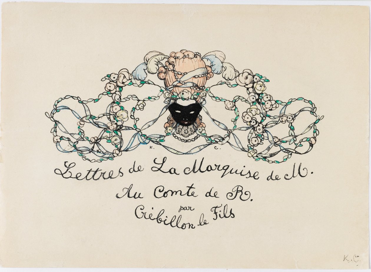 Vignette from Le Livre de la Marquise, 1907 by Konstantin Andreevic Somov