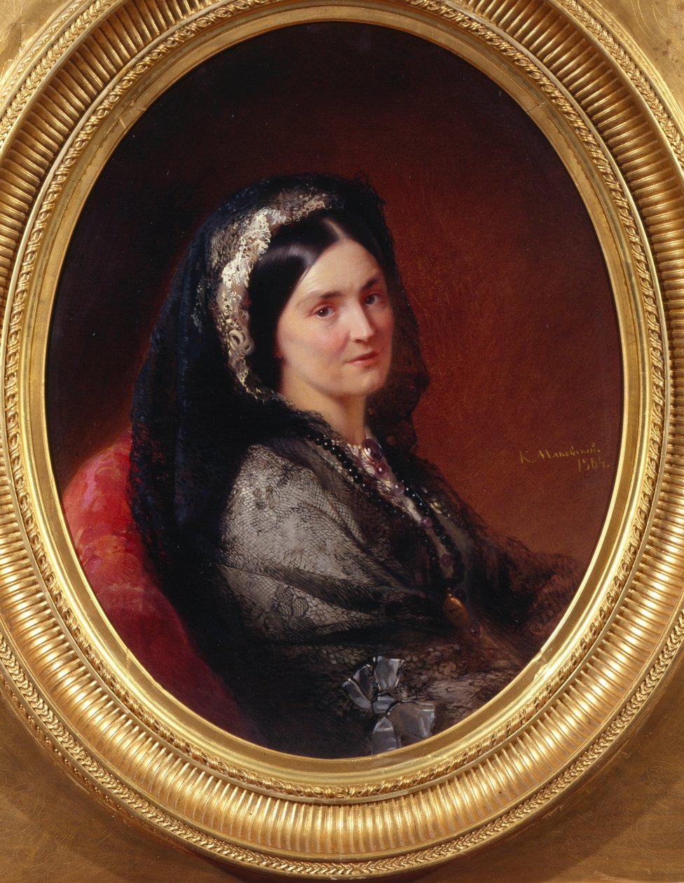 Portrait of Countess Natalia Pavlovna Stroganova by Konstantin Egorovich Makovsky