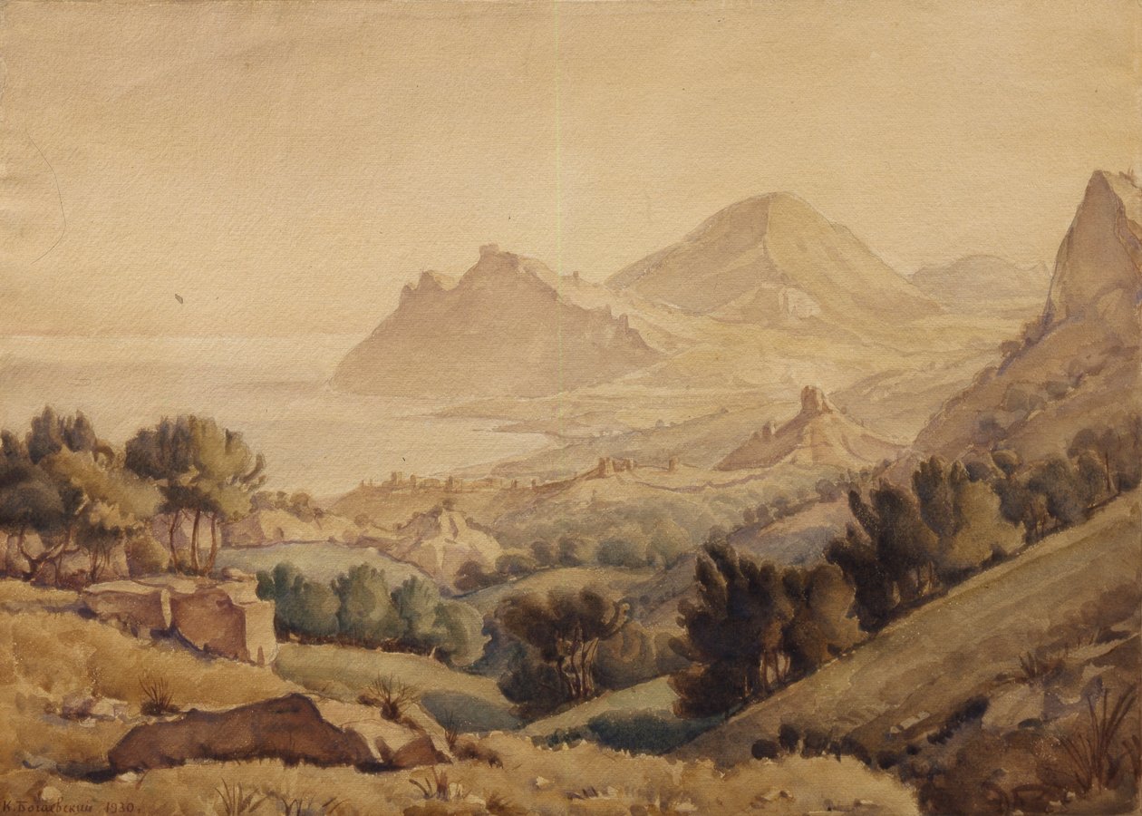 Ancient Town by Konstantin Fyodorovich Bogayevsky