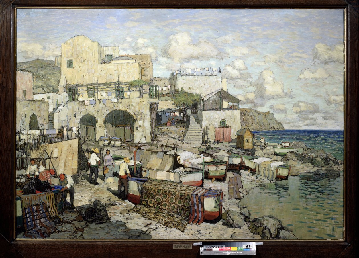 View of the Capri island (Italy) by Konstantin Ivanovich Gorbatov