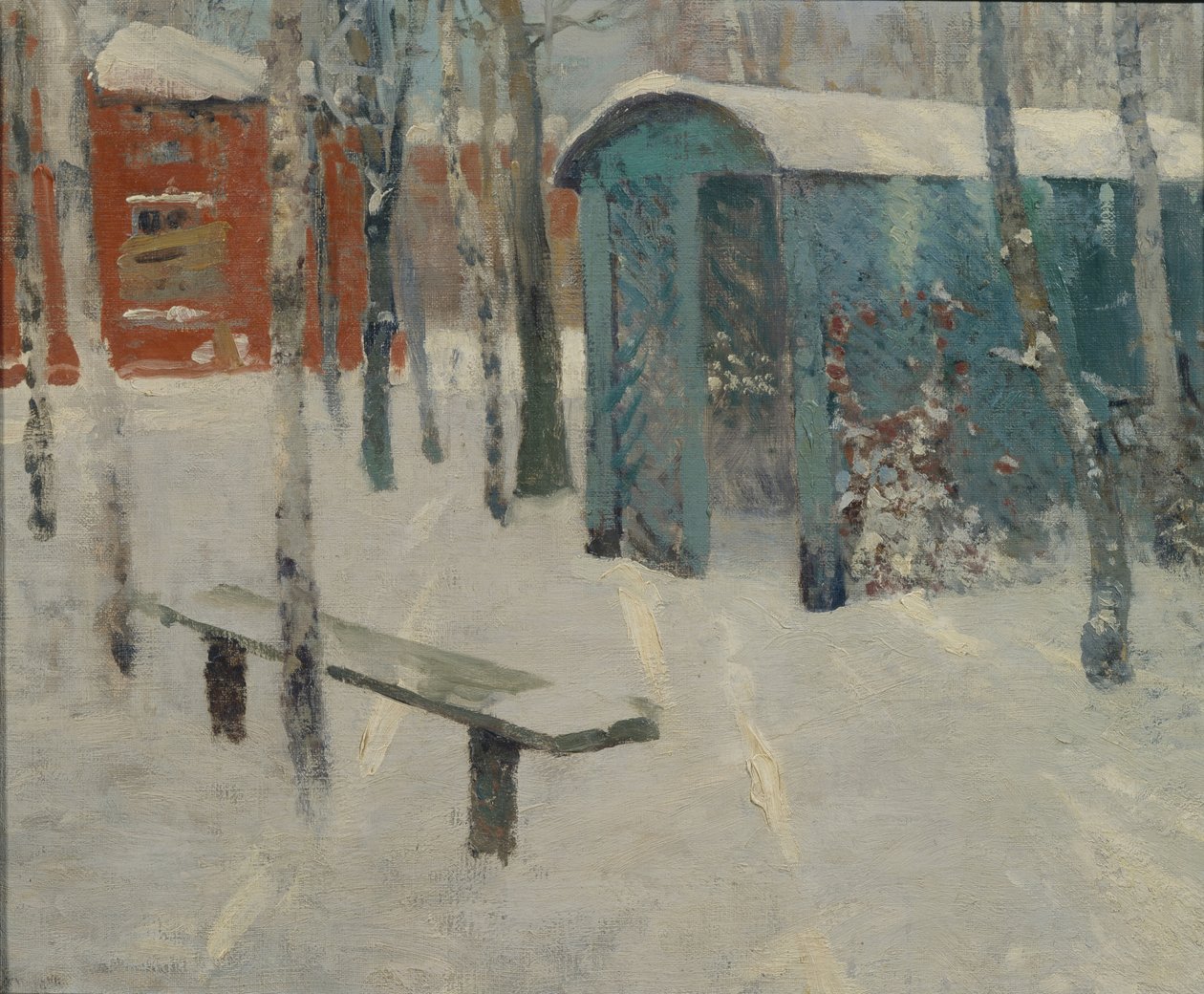Early Snow by Konstantin Konstantinovich Pervukhin