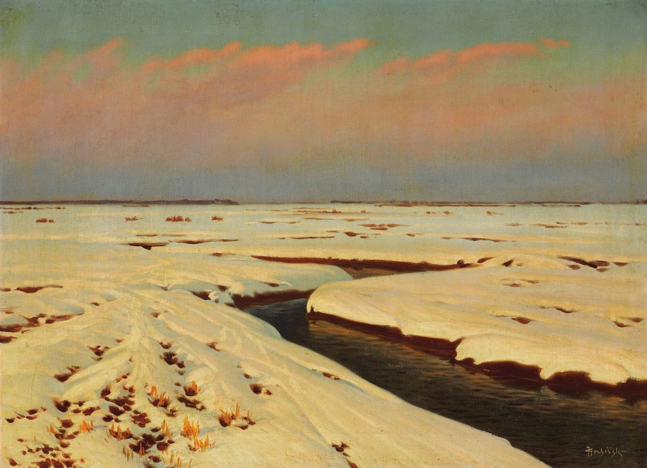 Winter Landscape by Konstantin Yakovlevich Kryzhitsky