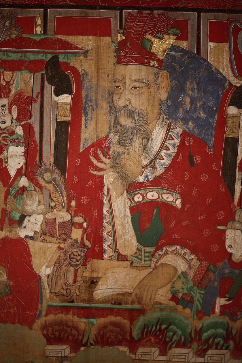 Byeonseong, the Sixth King of Hell (detail), 1798 by Korean School