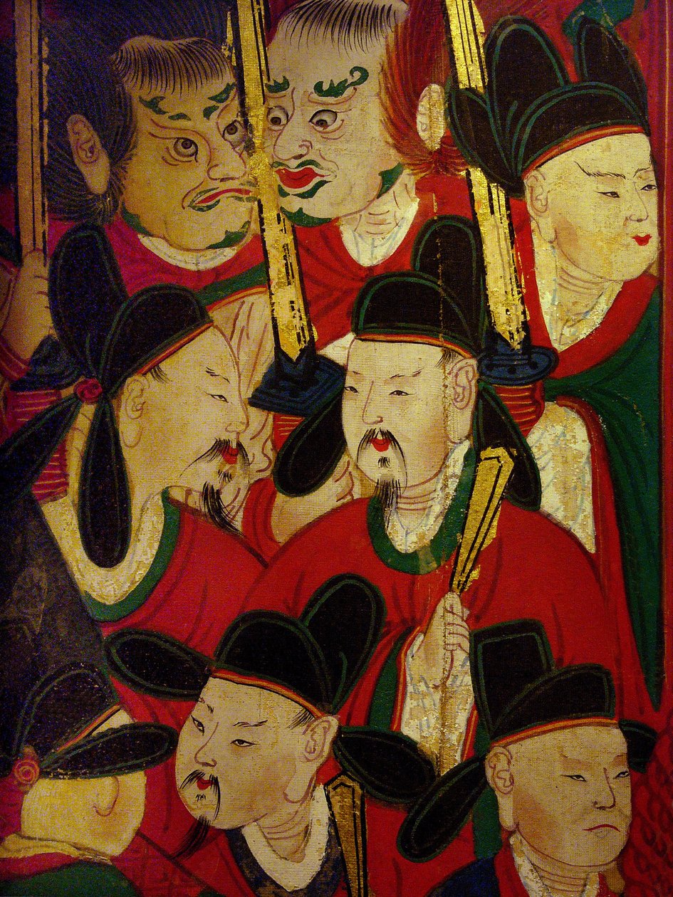 Detail of the portrait of the Sixth King (Danjong) by Korean School