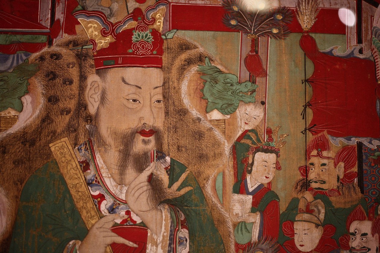 Ogwan, the Fourth King of Hell (detail), 1798 by Korean School