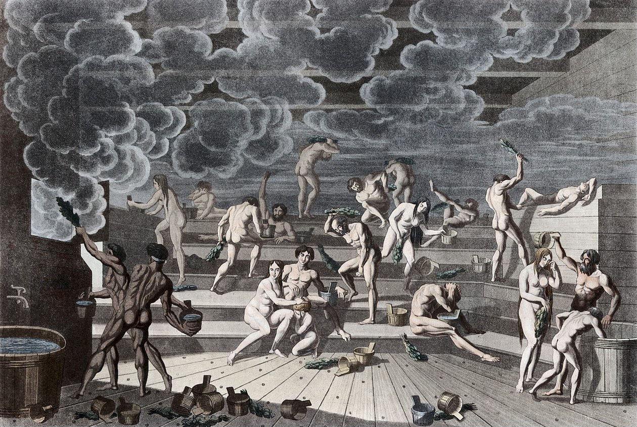 A Russian bathhouse, 1811 by Korneev