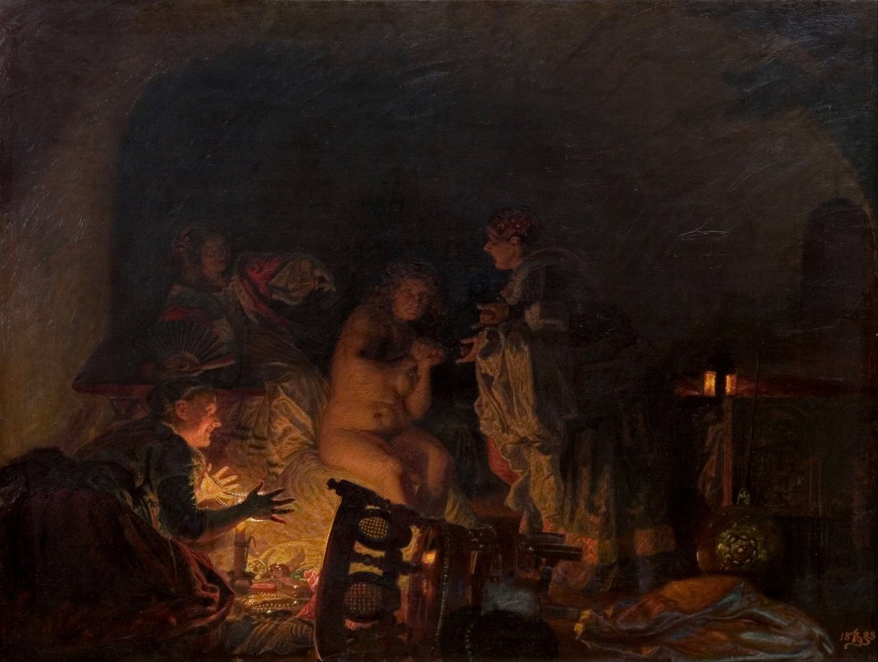 Leonora Christina Stripped and Searched by Servants of Queen Sofie Amalie, 1888 by Kristian Zahrtmann
