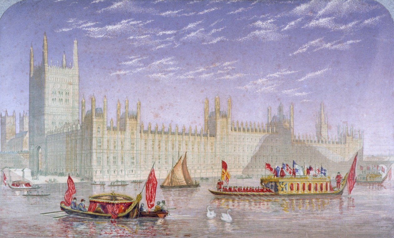 The Palace of Westminster, London by Kronheim and Co