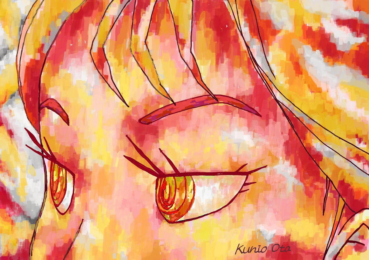 A woman in the sun type 1 by Kunio Ota