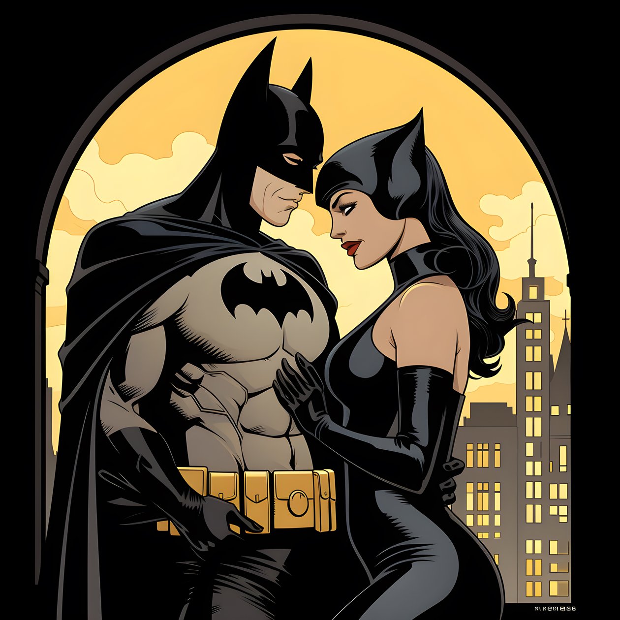 Batman and Catwoman 3 by Kurt Heppke
