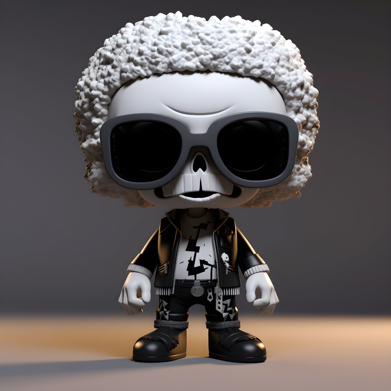 Chibi Tiny Skeleton 1 by Kurt Heppke