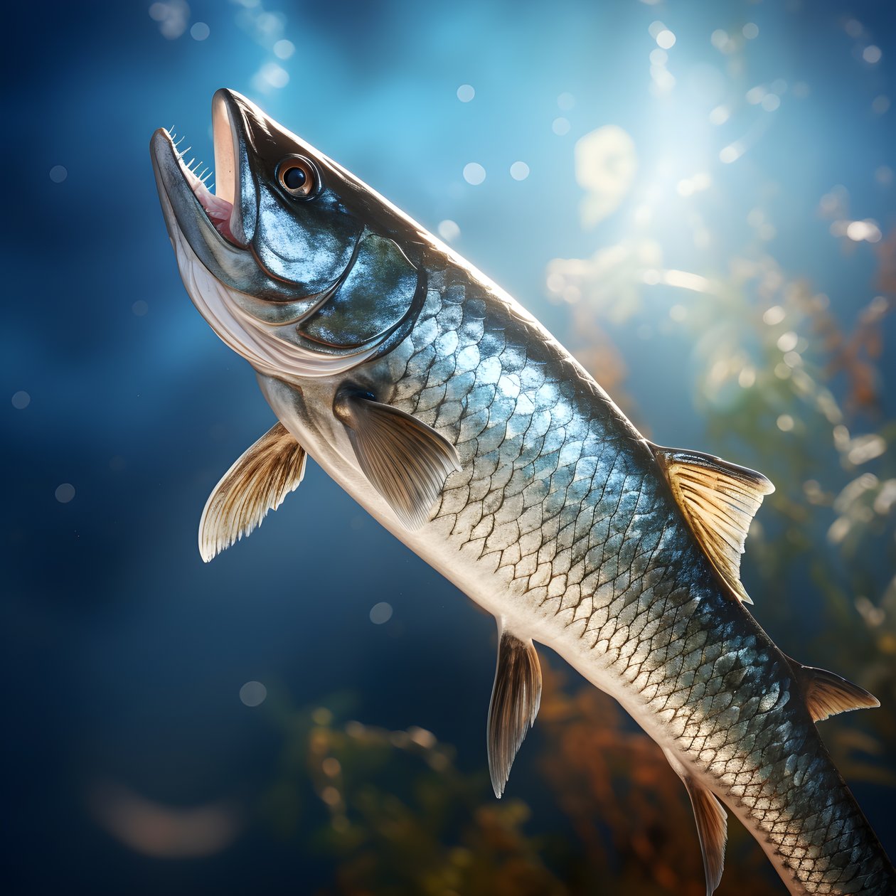 A Snoek, a Type of Fish, Caught on a Fishing Line 2 by Kurt Heppke