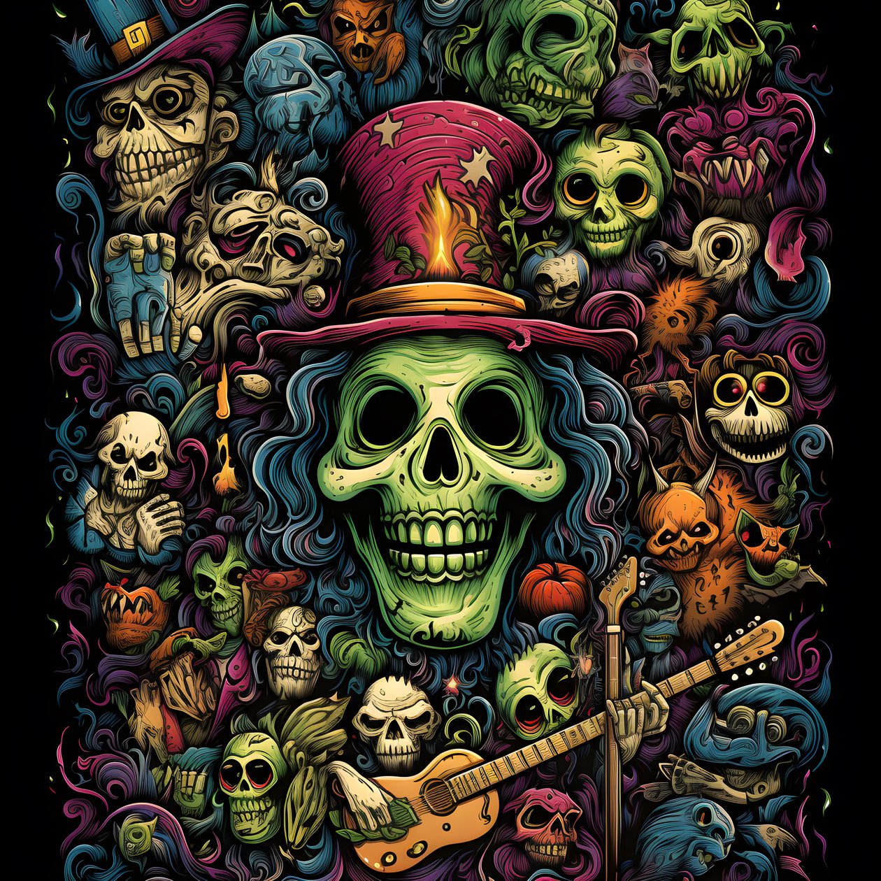 Monsters Playing Instruments 4 by Kurt Heppke