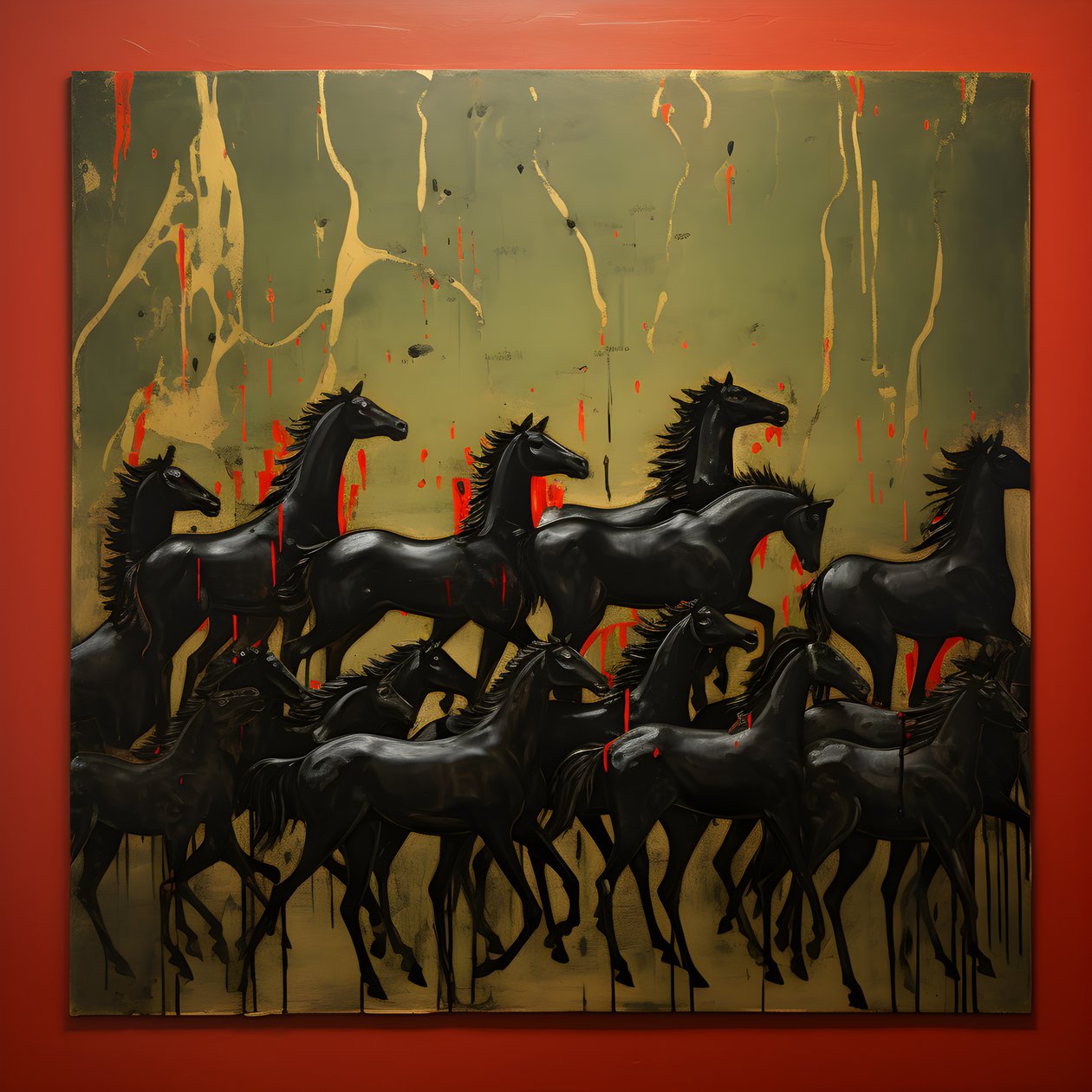 One Hundred Horses 2 by Kurt Heppke