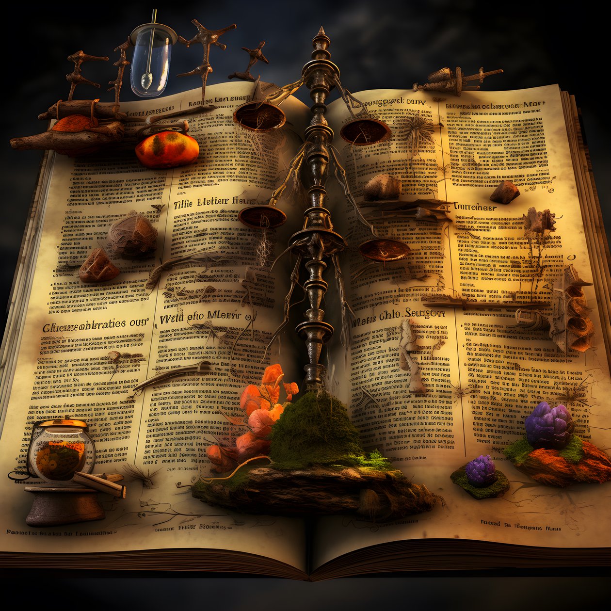Visual representations of theories about the manuscript, such as herbal medicine guides, alien languages, and elaborate hoaxes 1 by Kurt Heppke