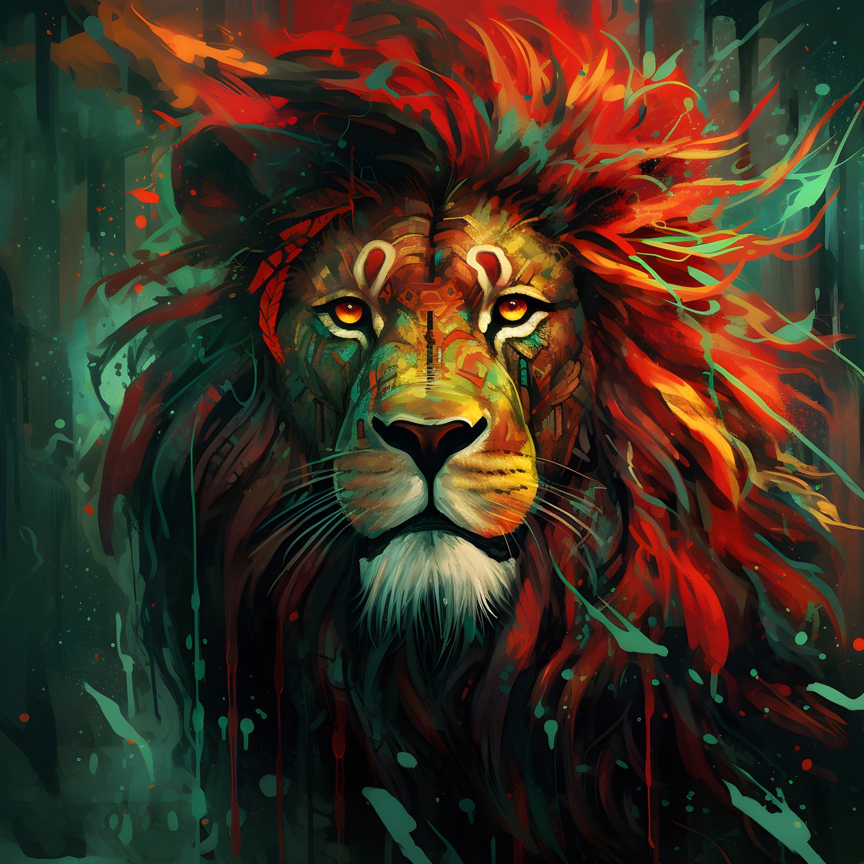 Bohemian Lion Spirit 4 by Kurt Heppke
