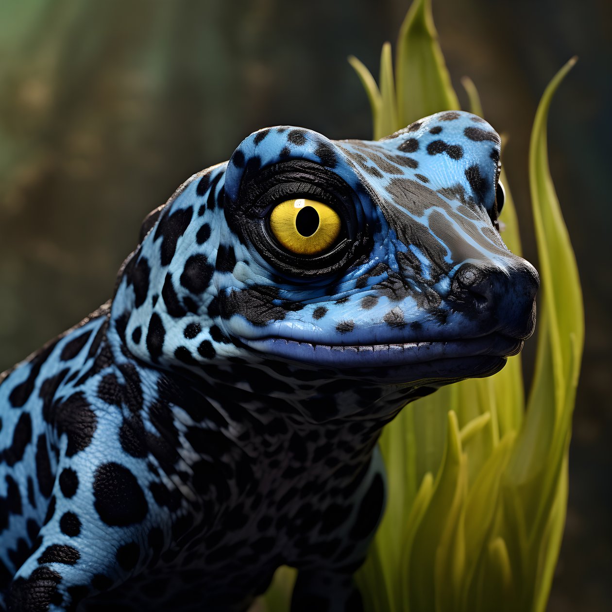 A Single Alien, Part Poison Dart Frog + Part Dog 3 by Kurt Heppke