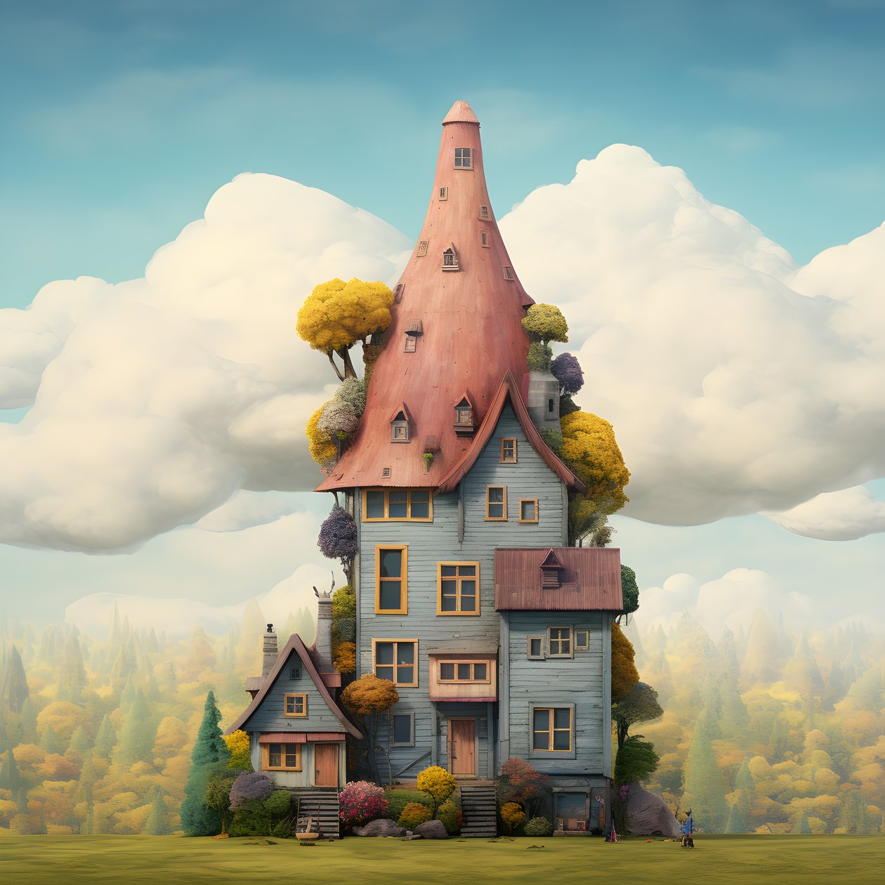 a big and a small house 1 by Kurt Heppke