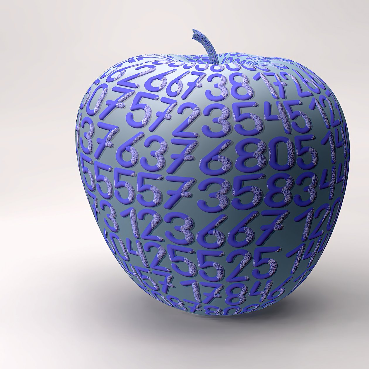 Framed Apple with Letters III by Kurt Heppke