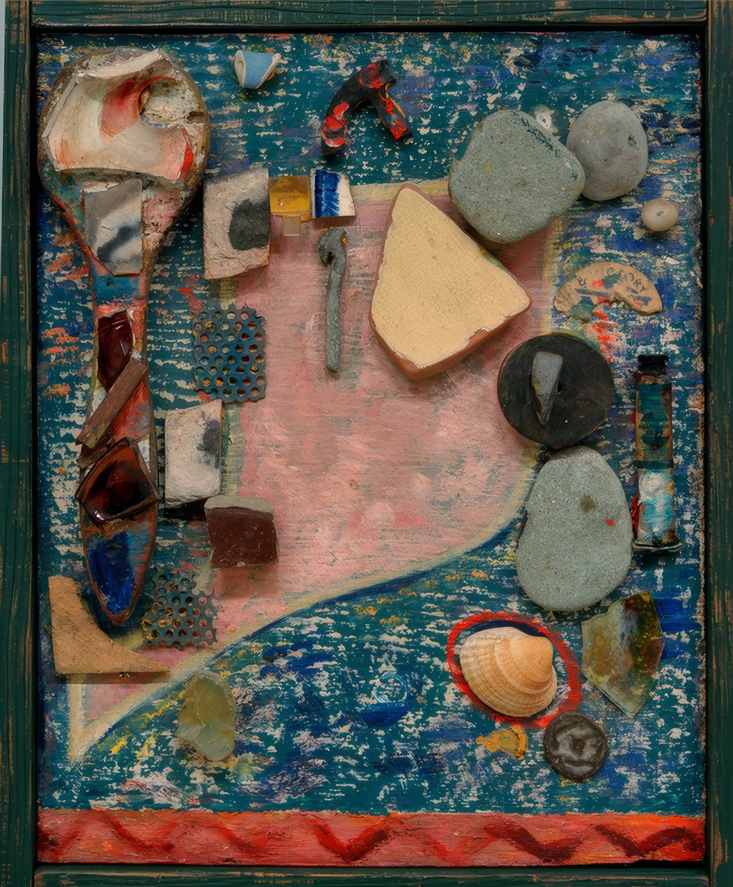 Small Merz Picture with Many Parts by Kurt Schwitters