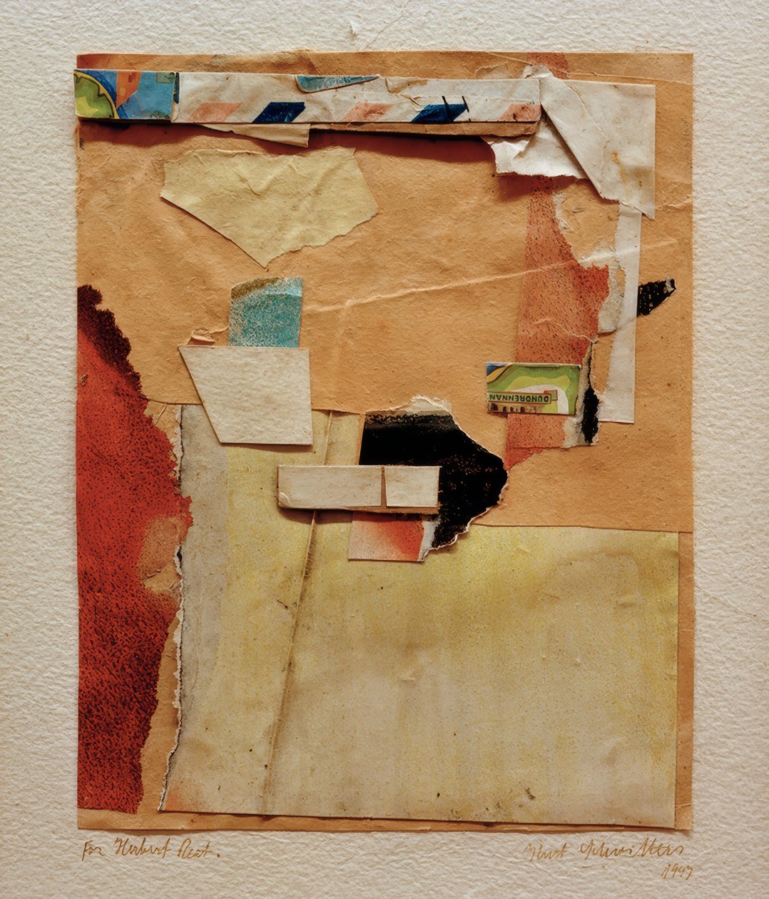 Untitled (For Herbert Read) by Kurt Schwitters