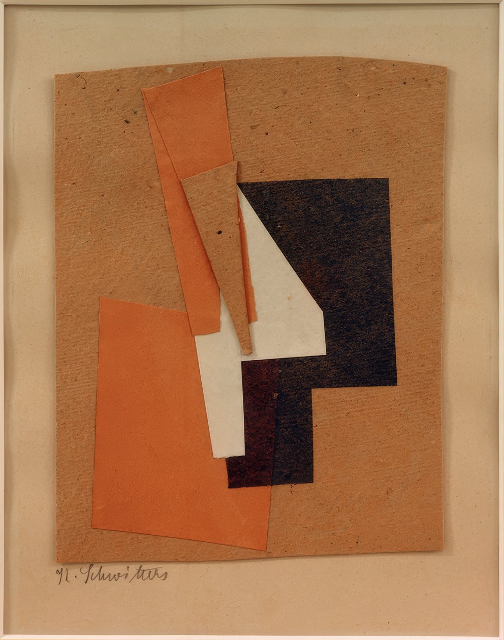 Untitled (Gray, Blue, Red, White) by Kurt Schwitters