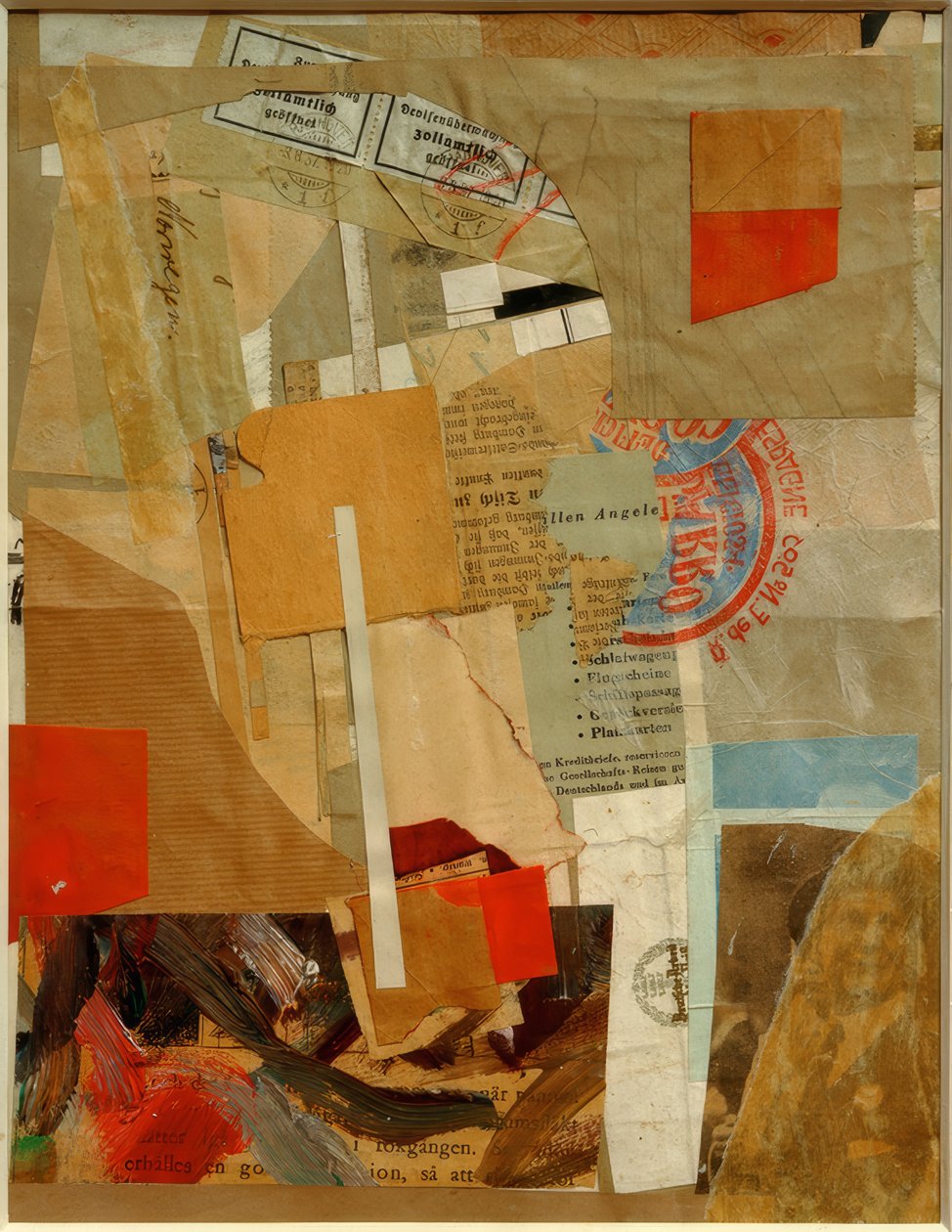 Officially Opened by Customs by Kurt Schwitters