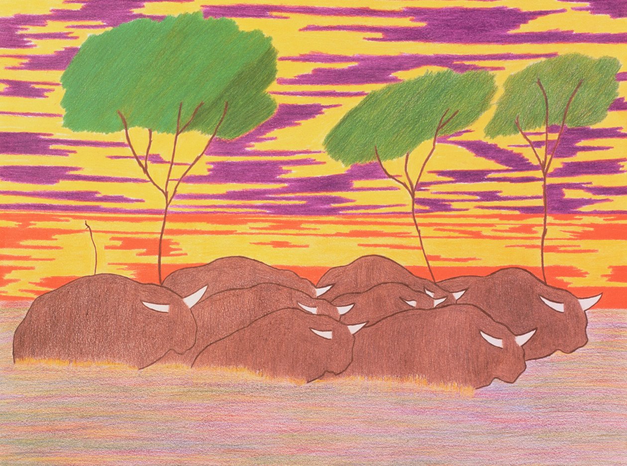 March of the Water Buffalo by Kurtis L. Miller
