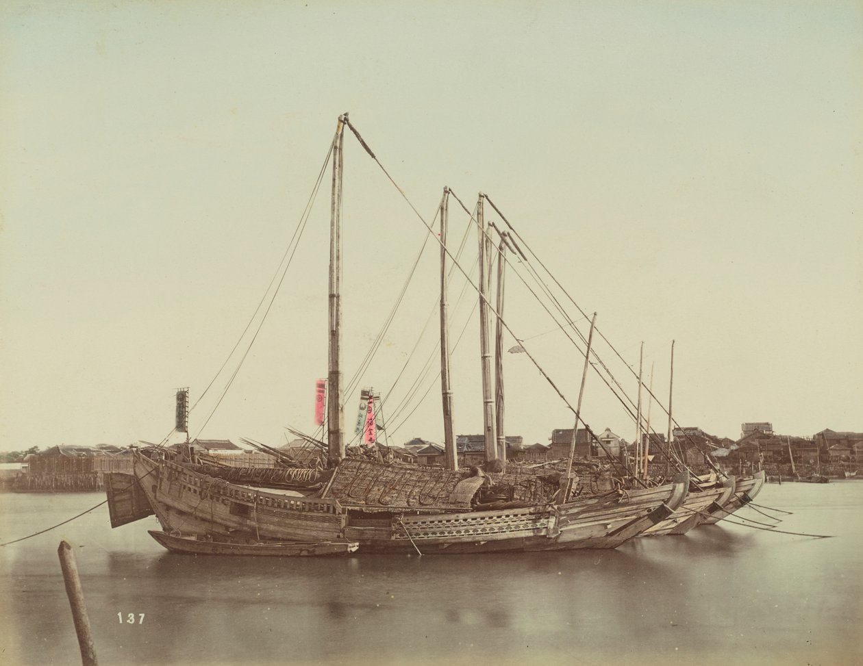 Japanese Junks, c.1880 by Kusakabe Kimbei