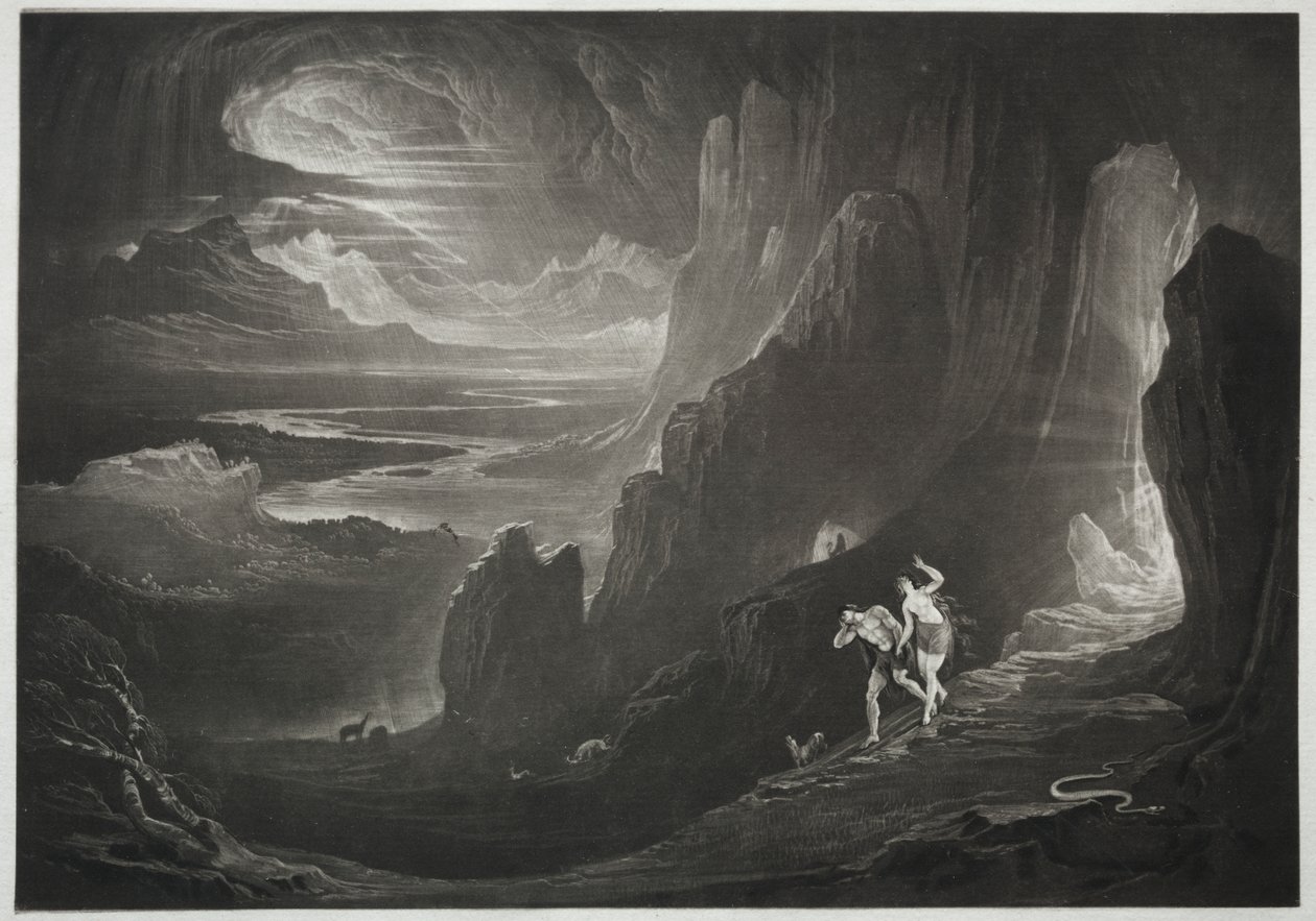 Paradise Lost: Adam and Eve Driven out of Paradise by Kyūseki Tomonobu
