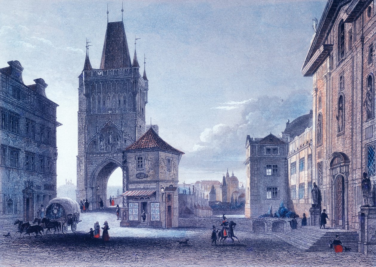 Old Town Bridge Tower by L. and Poppel, J. Lange