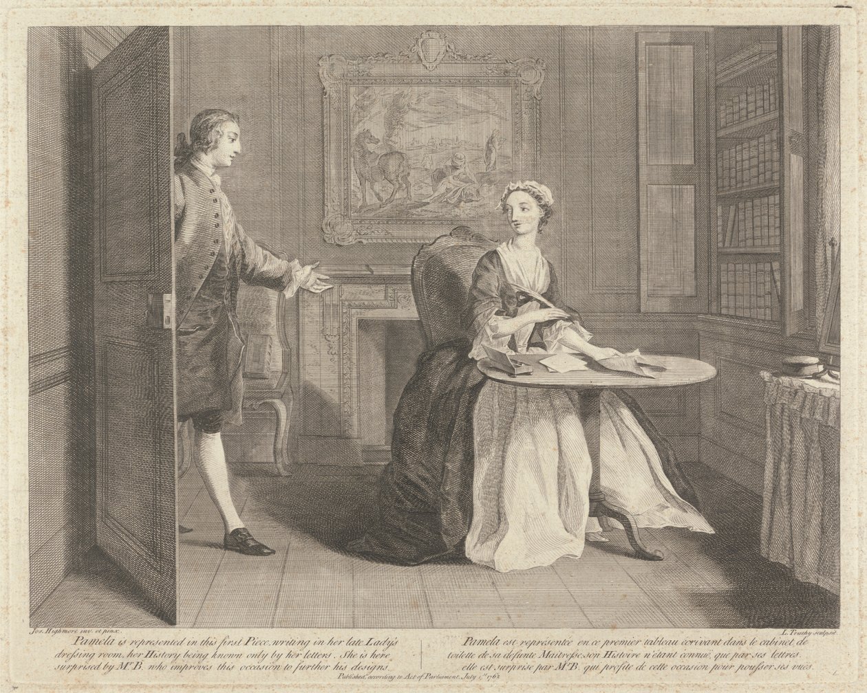 Pamela is Represented in This First Piece, Writing in Her Late Lady
