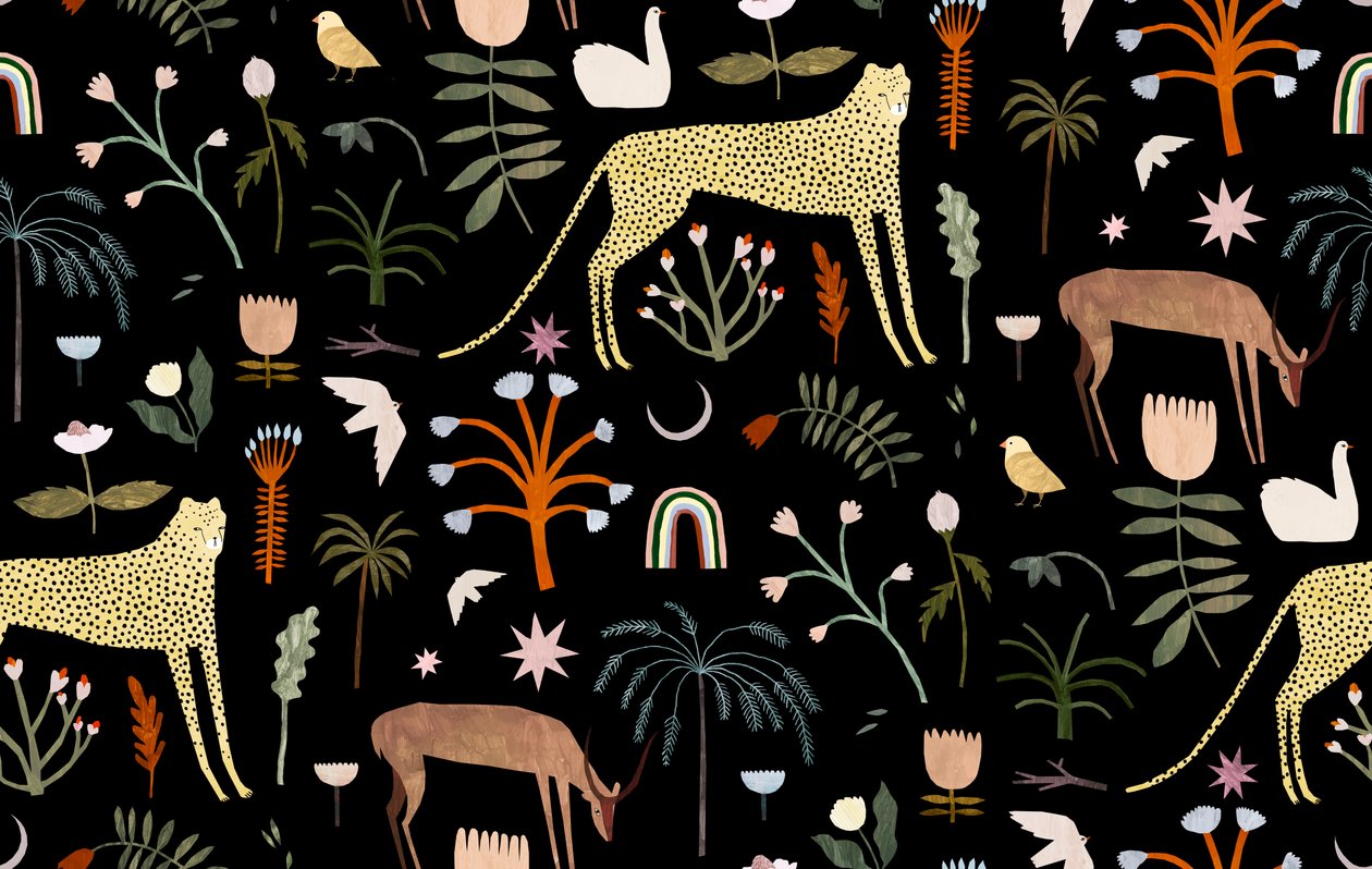 Wild Garden Pattern by Léa Le Pivert