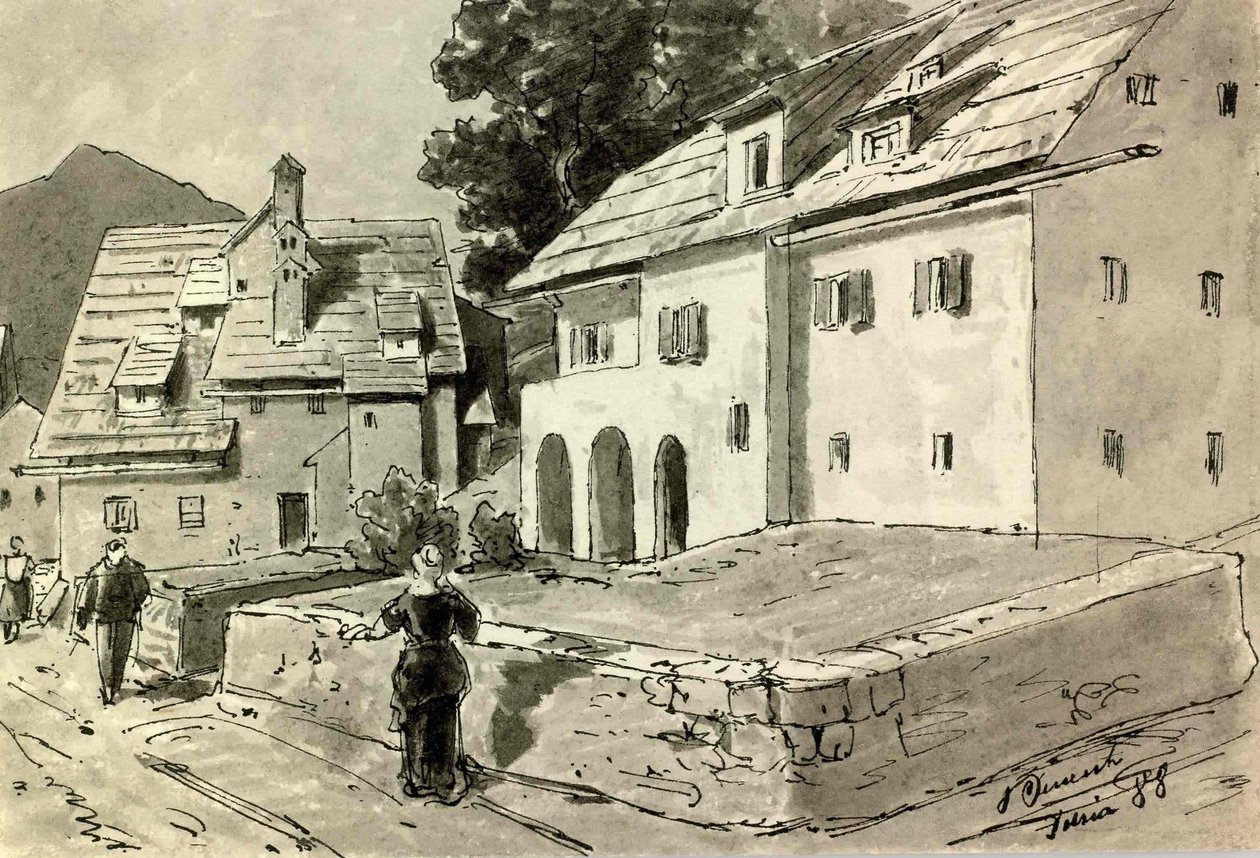 Motif from Idrija by Ladislav Benesch