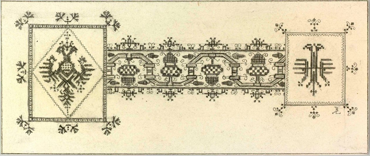 Embroidery Ornament by Ladislav Benesch