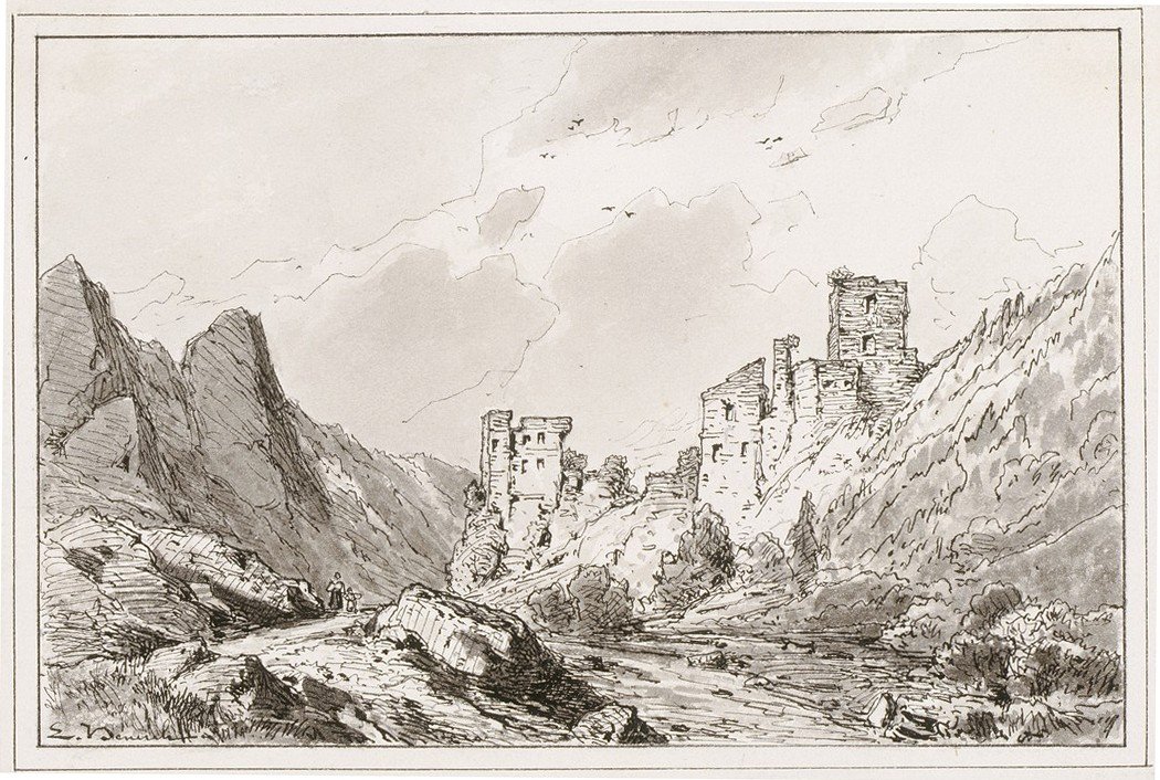 Ruins of Kamen Castle near Begunje III by Ladislav Benesch