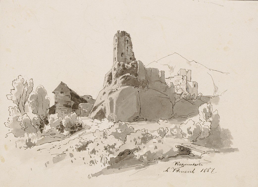 Ruins of Kamen Castle near Begunje by Ladislav Benesch