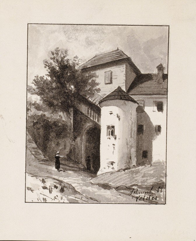 Entrance to Bled Castle by Ladislav Benesch