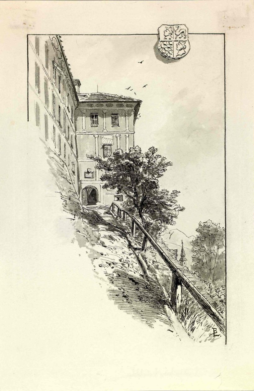 Entrance to Skofja Loka Castle by Ladislav Benesch