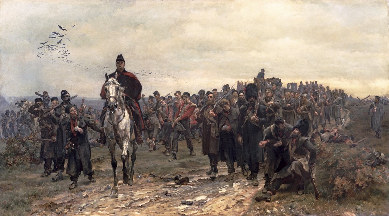 The Return from Inkerman in 1854 by Lady (1846 1933) Butler