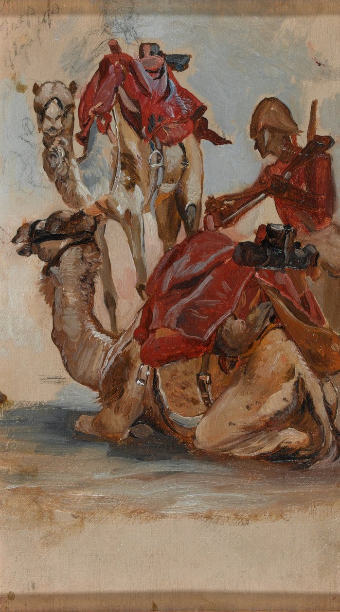 British Soldier, Camel Corps, Egypt, 1st Sudan War, circa 1885 by Lady Butler