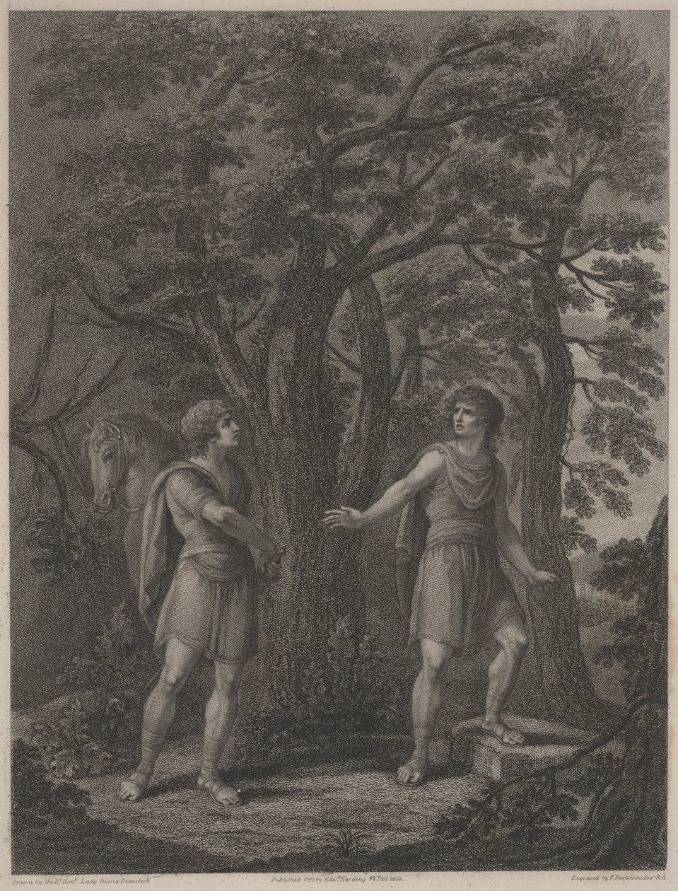 Illustration from "Palamon and Arcite" by Lady Diana (after) Beauclerk