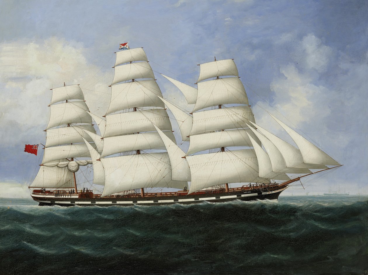 The full-rigged merchantman 