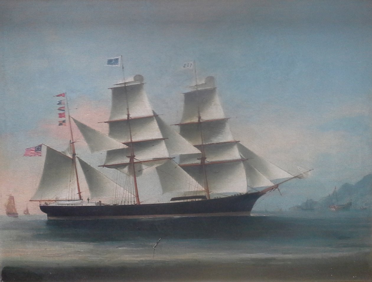 Barque Dioscuren Arrives at Hong Kong, 1885 by Lai Sung