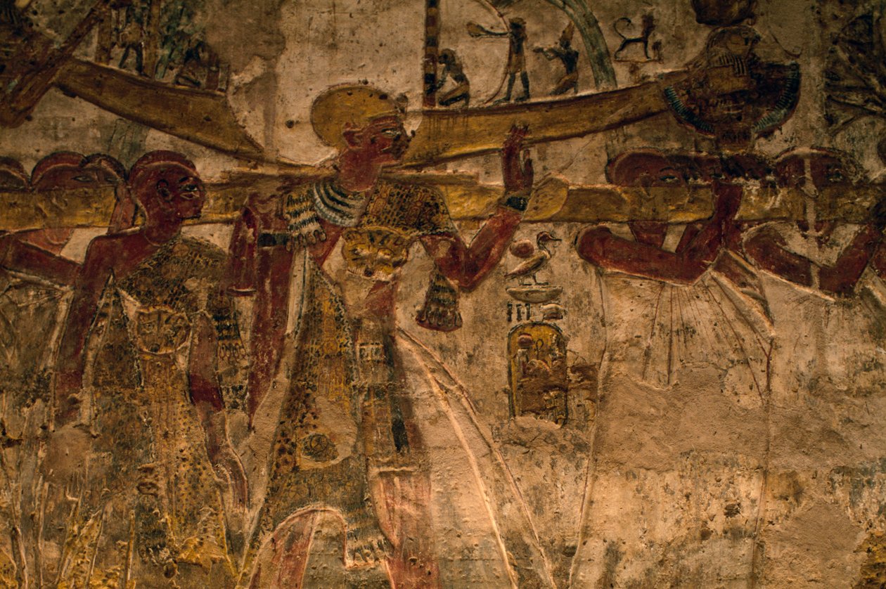 Bas-relief from the Temple of Derr, Lower Nubia, Egypt, Egyptian Civilization, New Kingdom, Dynasty XIX by Amadeo (after) Modigliani