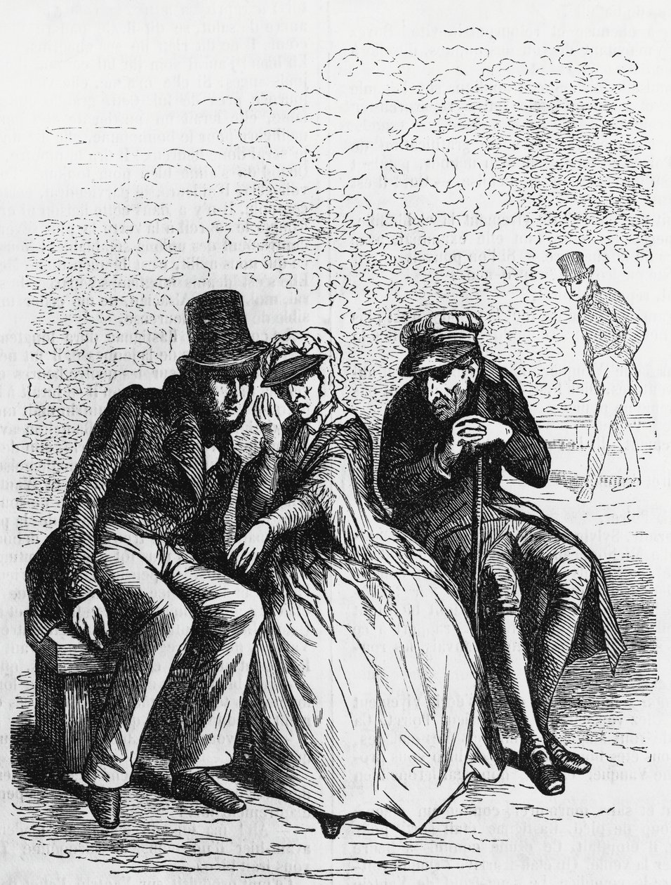 Illustration for Father Goriot, novel by Honore de Balzac from multi-volume collection entitled Human Comedy, engraving by Laisne by Laisne Laisne