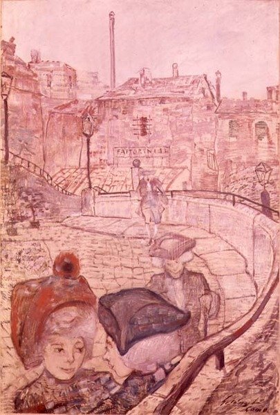 Sunday Afternoon in Como by Lajos Gulácsy